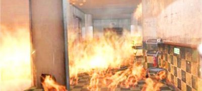 安全體驗(yàn)館的火災(zāi)體驗(yàn)